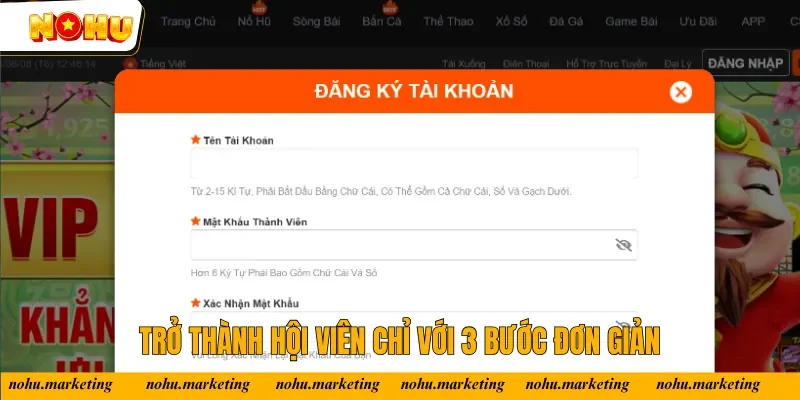 Trở thành hội viên chính chỉ với 3 bước